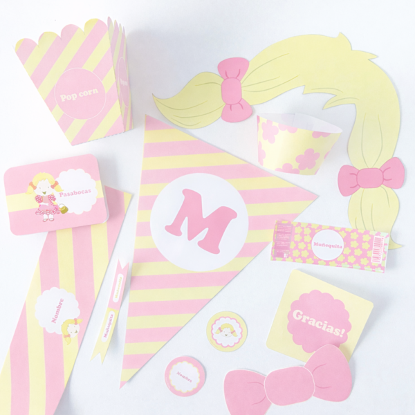 kit decorativo muñequita